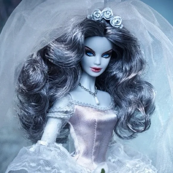 Haunted Beauty Zombie Bride Barbie Doll - Gold Label - Picture 5 of 14